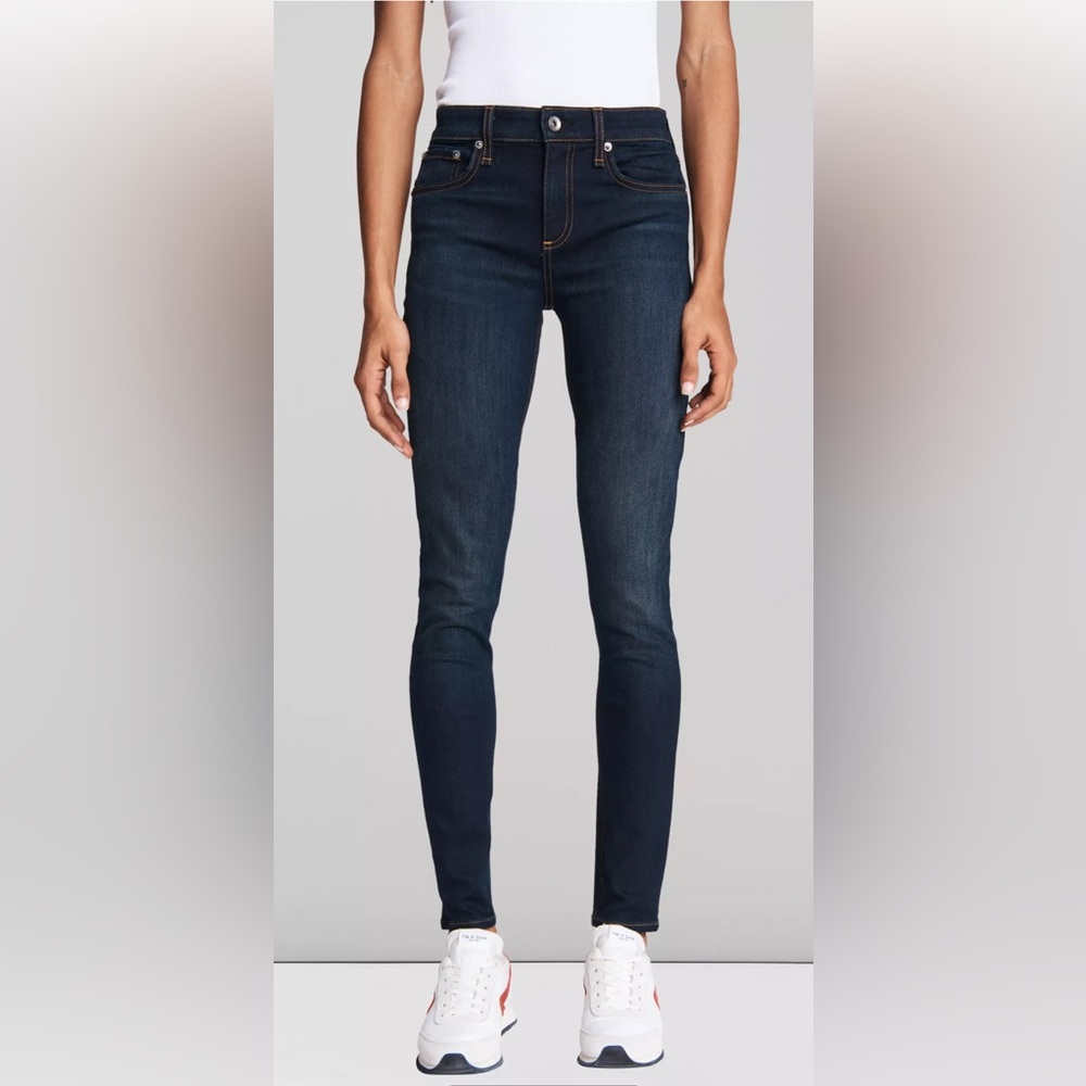 Rag & Bone Cate Skinny Jeans Stretch Denim in Bedford Blue